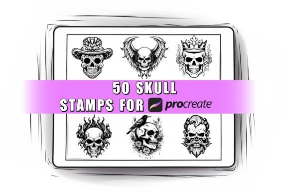 50 Skull Procreate Stamps Brushes: A Comprehensive Guide for Digital Artists
