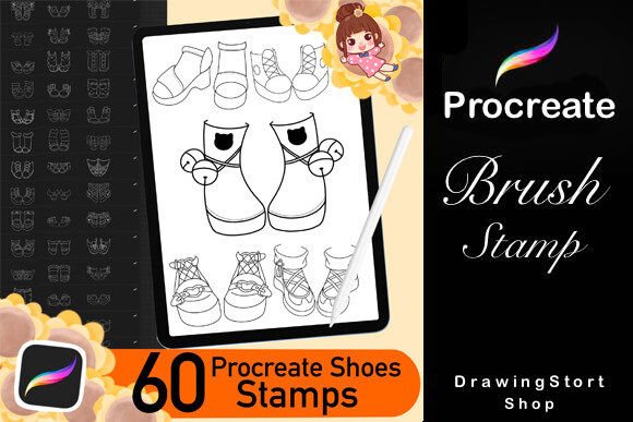 60 Procreate Shoes Stamps Brushes: A Comprehensive Toolkit for Digital Fashion Artists