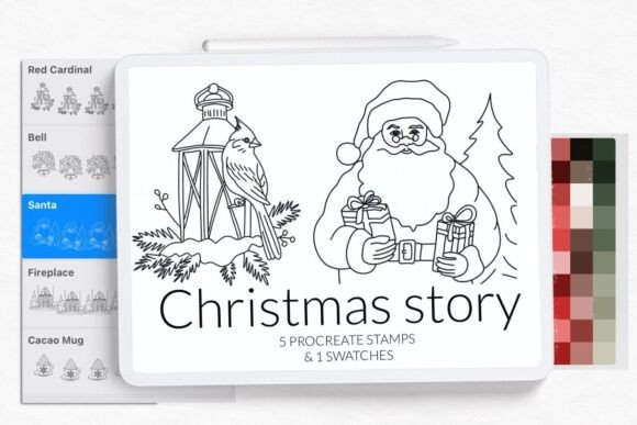 Christmas Story Coloring Stamps Brushes: A Practical Evaluation for Procreate Users
