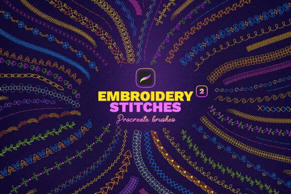 Embroidery Stitches Procreate Brushes 2: A Practical Review