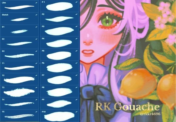 Gouache Painting Brushes for Procreate: A Digital Artist's Guide
