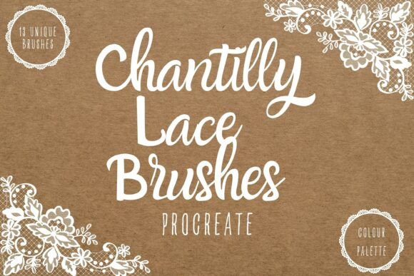 Lace Procreate Brushes X 13 and Palette