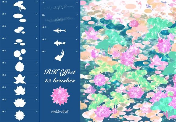 Lotus Brushes Pack for Procreate: Elevating Digital Art with Nature and Style