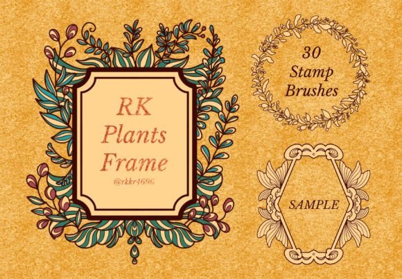 Plants Frame Brushes for Procreate
