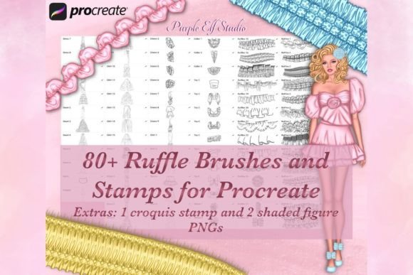 Procreate Ruffle Brushes Stamps: A Workflow Guide for Digital Fashion Illustration