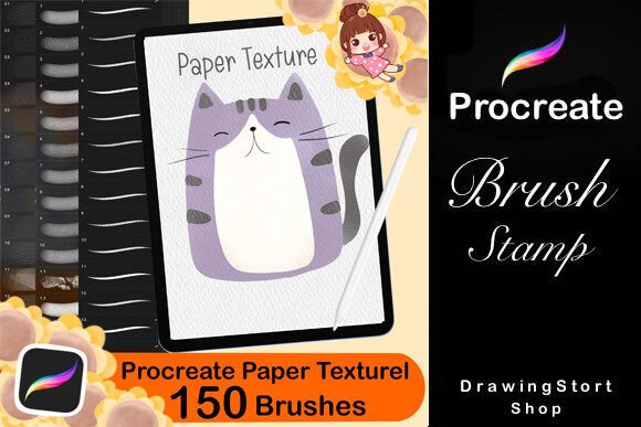Transform Your Digital Art with 150 Procreate Paper Texture Brushes