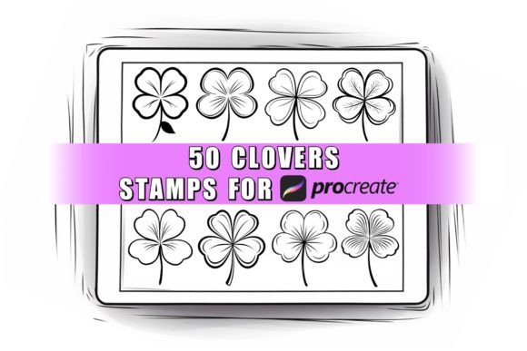Unlock Creative Potential with 50 Clovers Procreate Stamps Brushes