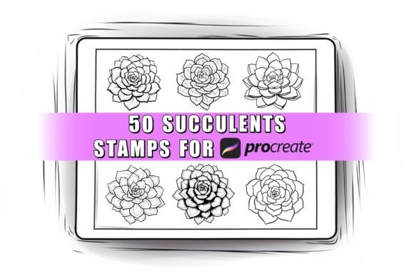Unlock Your Creative Potential with 50 Succulent Procreate Stamps Brushes