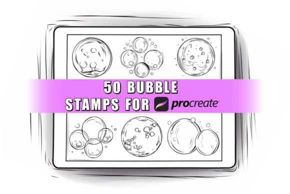 Unlocking Creativity with the 50 Bubble Procreate Stamps Brushes