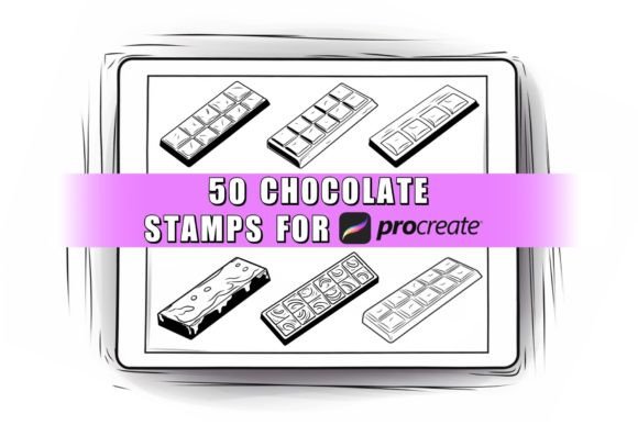 Unlocking Sweet Creativity with 50 Chocolate Procreate Stamps Brushes